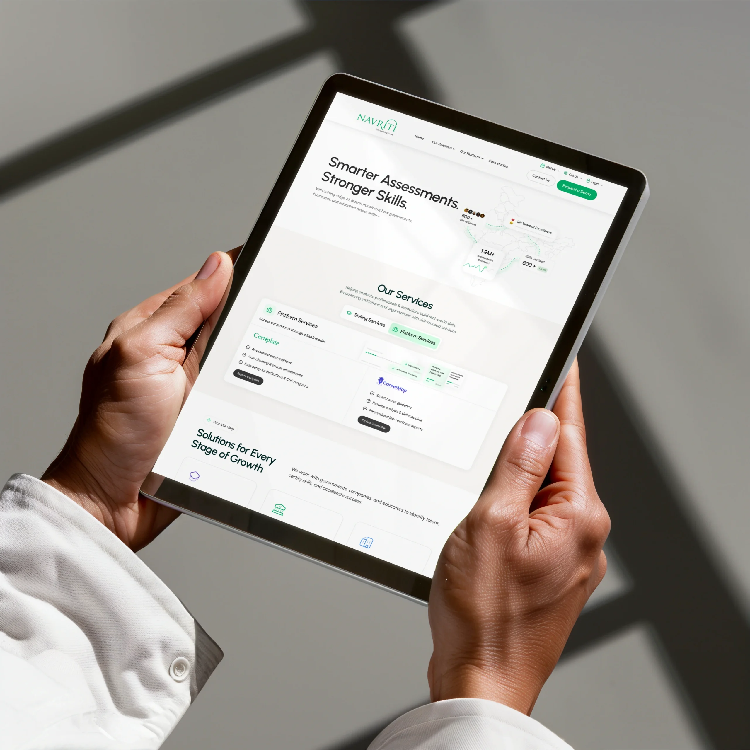 Empowering India’s Skilling Movement — Navriti Website Redesign Empowering