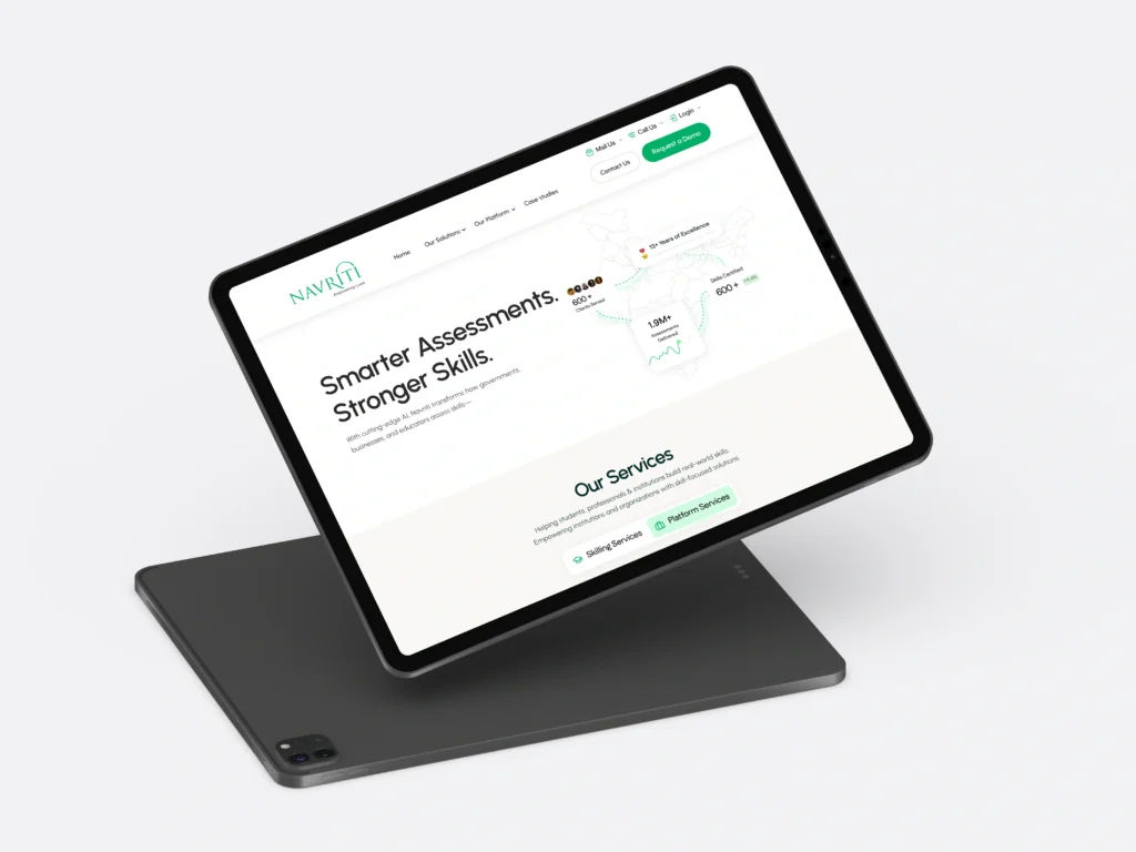 Empowering India’s Skilling Movement — Navriti Website Redesign Empowering