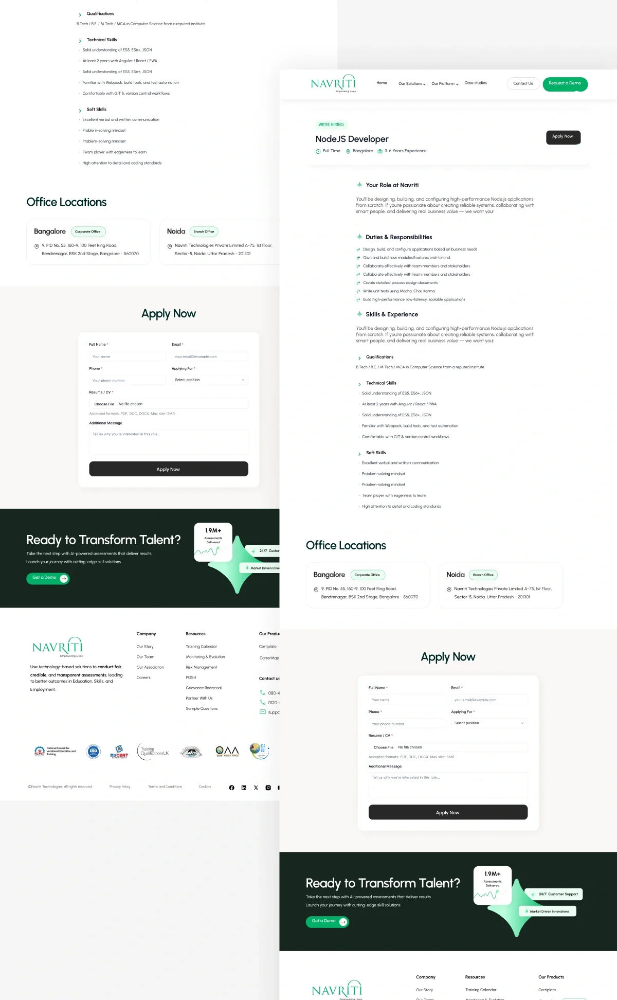 Empowering India’s Skilling Movement — Navriti Website Redesign Empowering