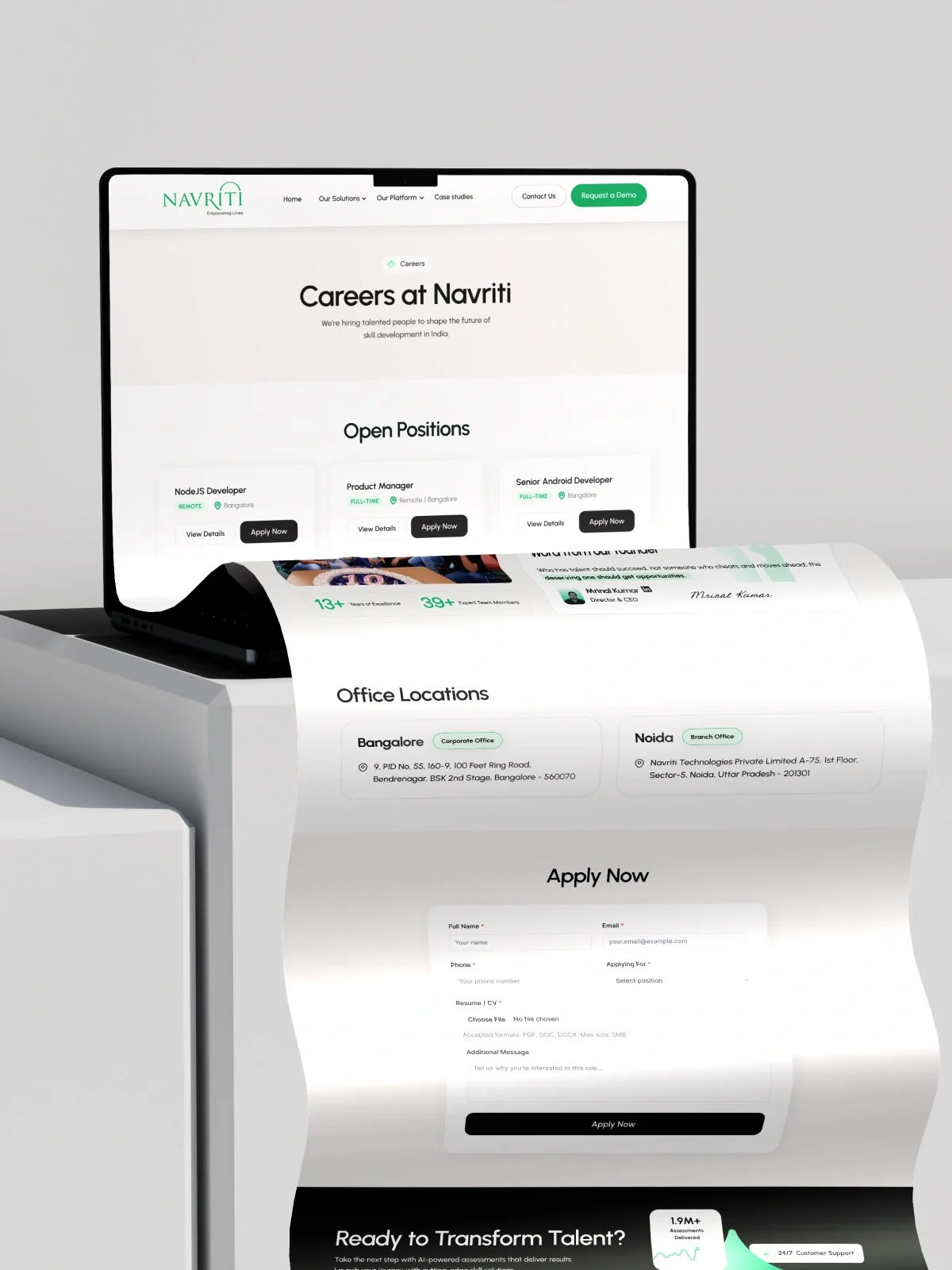 Empowering India’s Skilling Movement — Navriti Website Redesign Empowering