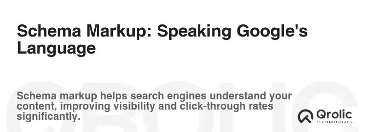 Schema Markup: Speaking Google's Language