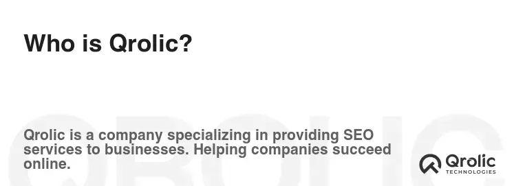 Who is Qrolic?