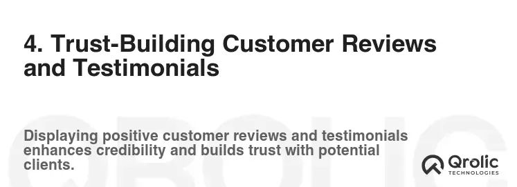 4. Trust-Building Customer Reviews and Testimonials