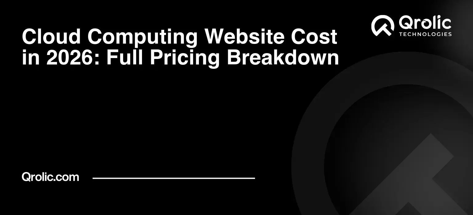 Cloud Computing Website Cost in 2026: Full Pricing Breakdown
