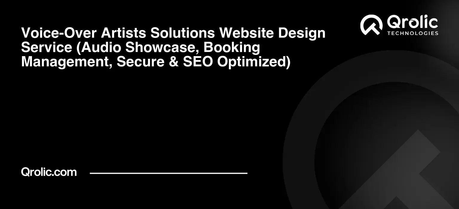 Voice-Over-Artists-Solutions-Website-Design-Service-Audio-Showcase-Booking-Management-Secure-amp-SEO-Optimized-Featured-Image