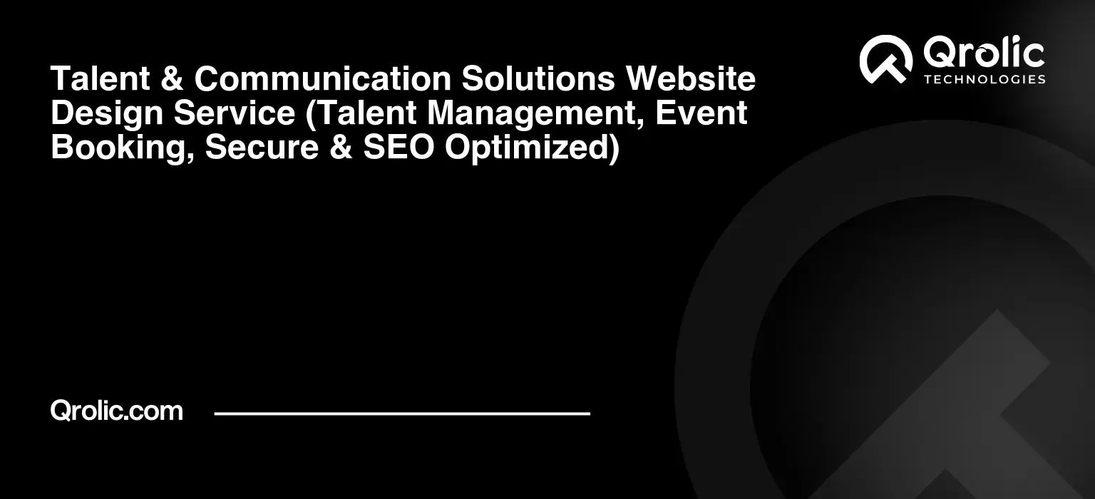 Talent-amp-Communication-Solutions-Website-Design-Service-Talent-Management-Event-Booking-Secure-amp-SEO-Optimized-Featured-Image