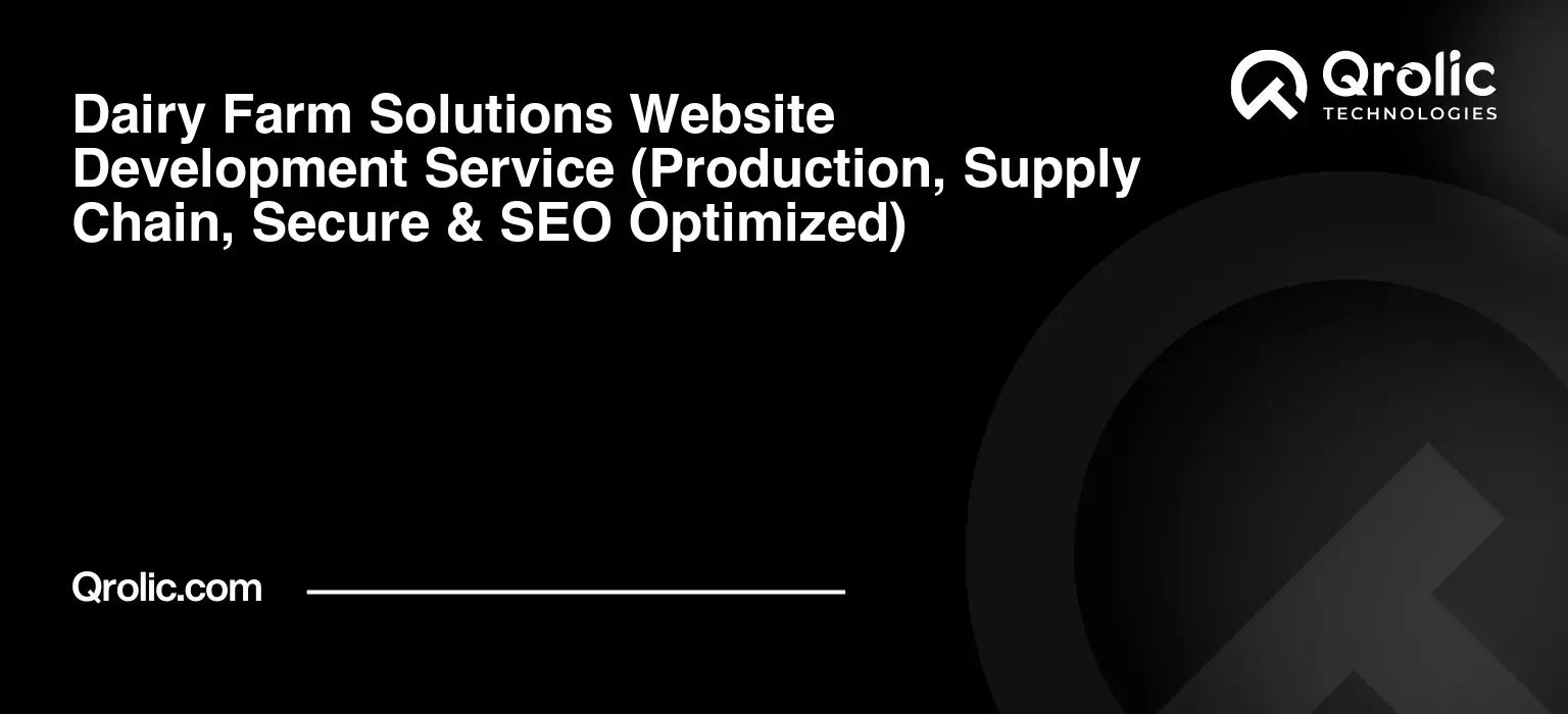 Dairy Farm Solutions Website Development Service Dairy-Farm-Solutions-Website-Development-Service-Production-Supply-Chain-Secure-amp-SEO-Optimized-Featured-Image