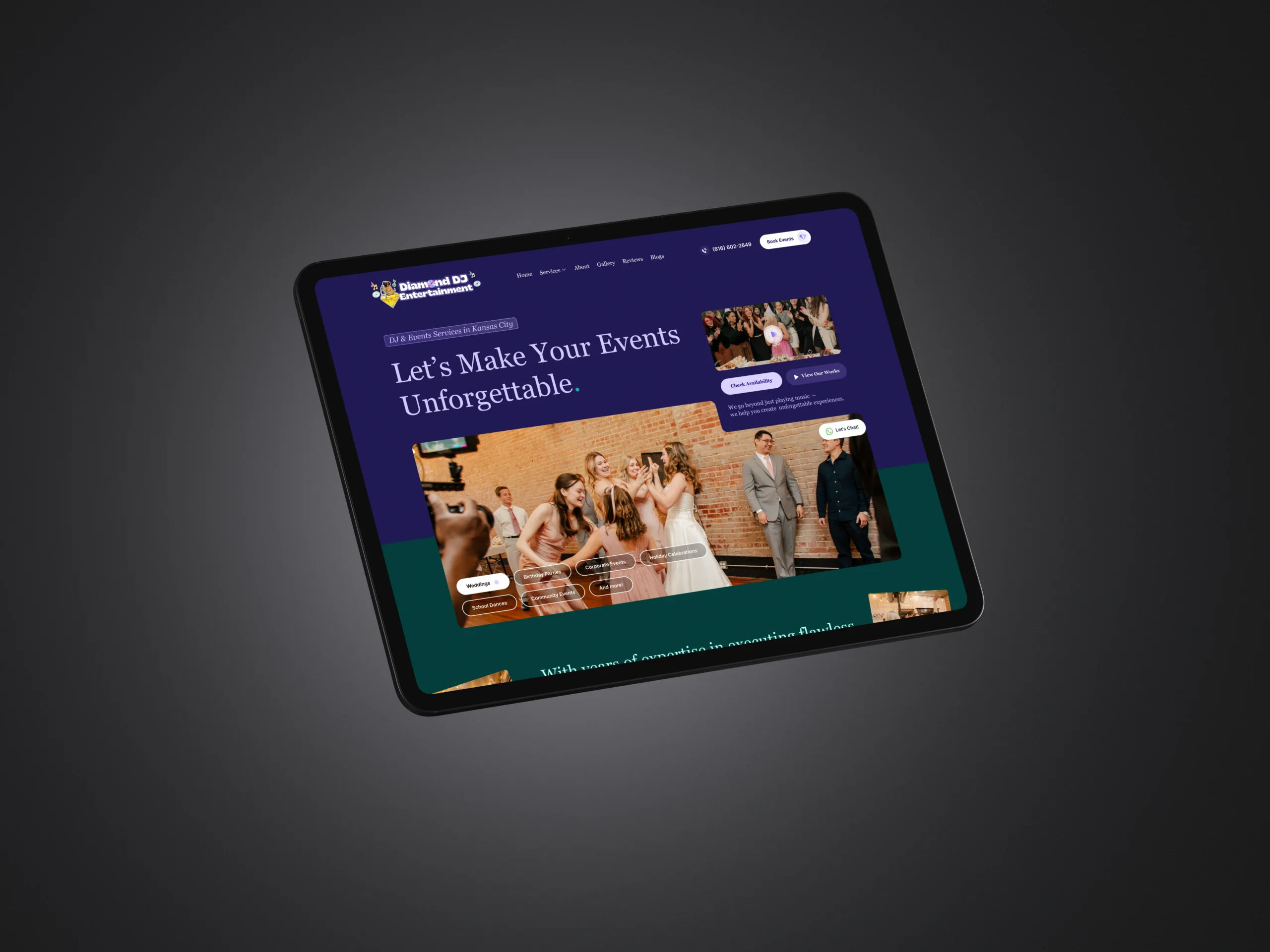 Diamond DJ Entertainment_tablet