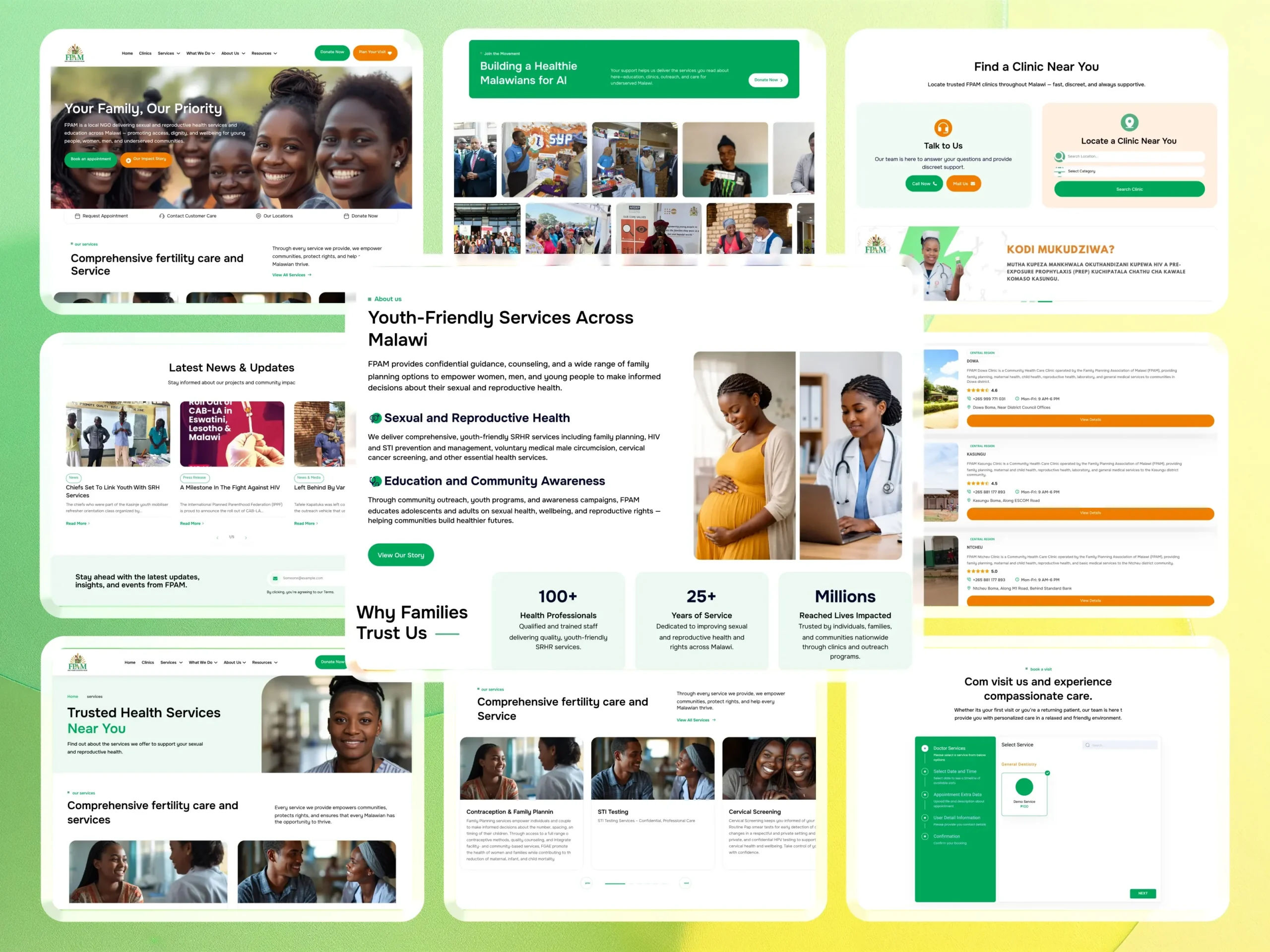 Family Planning Association of Malawi (FPAMalawi) Website Modernization Healthcare WordPress Development,healthcare website development,WordPress healthcare website