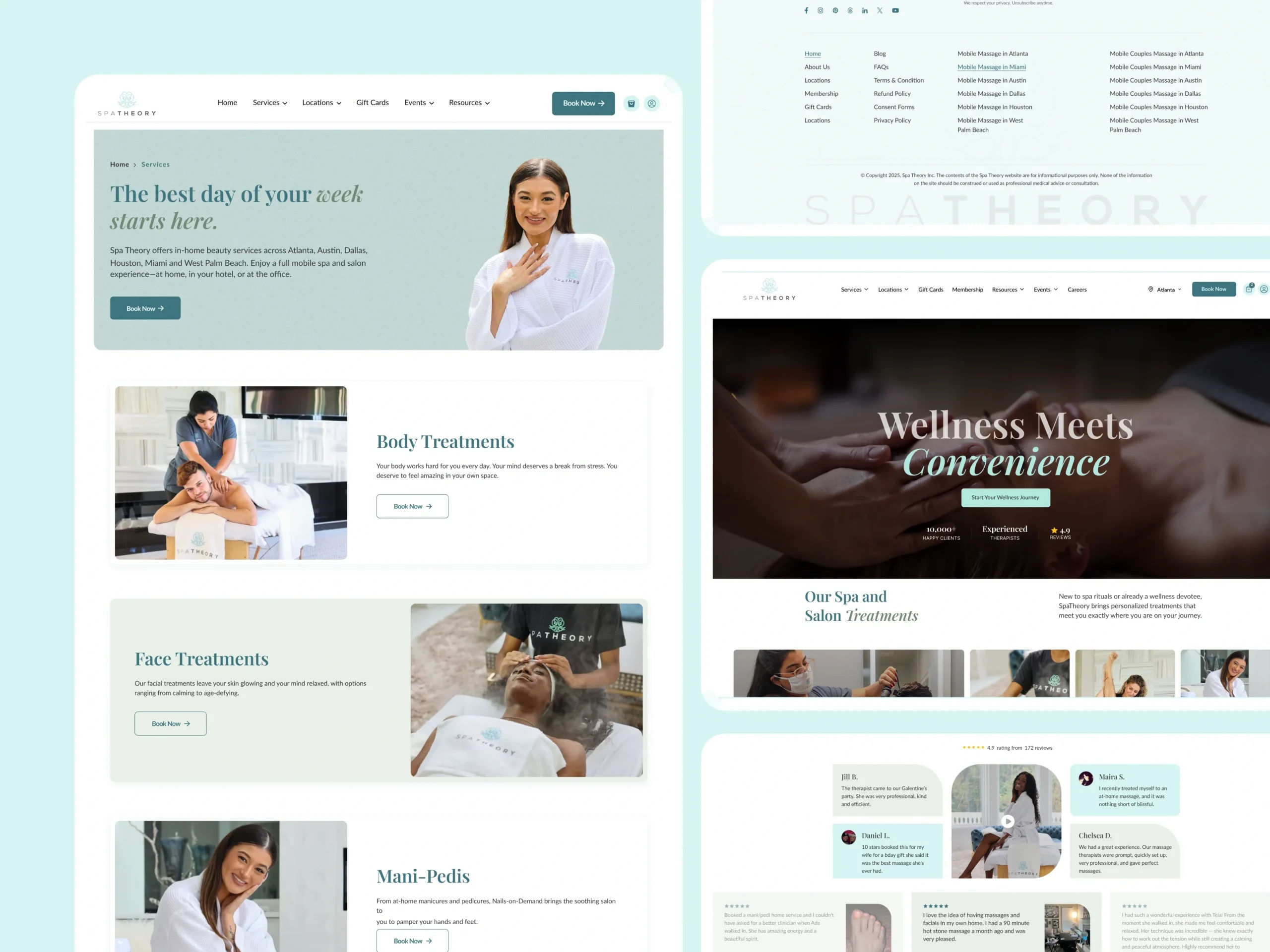 Spatheory – Luxury Spa Booking Platform Transformation Spa Booking Website Development,spa website development,booking website WordPress