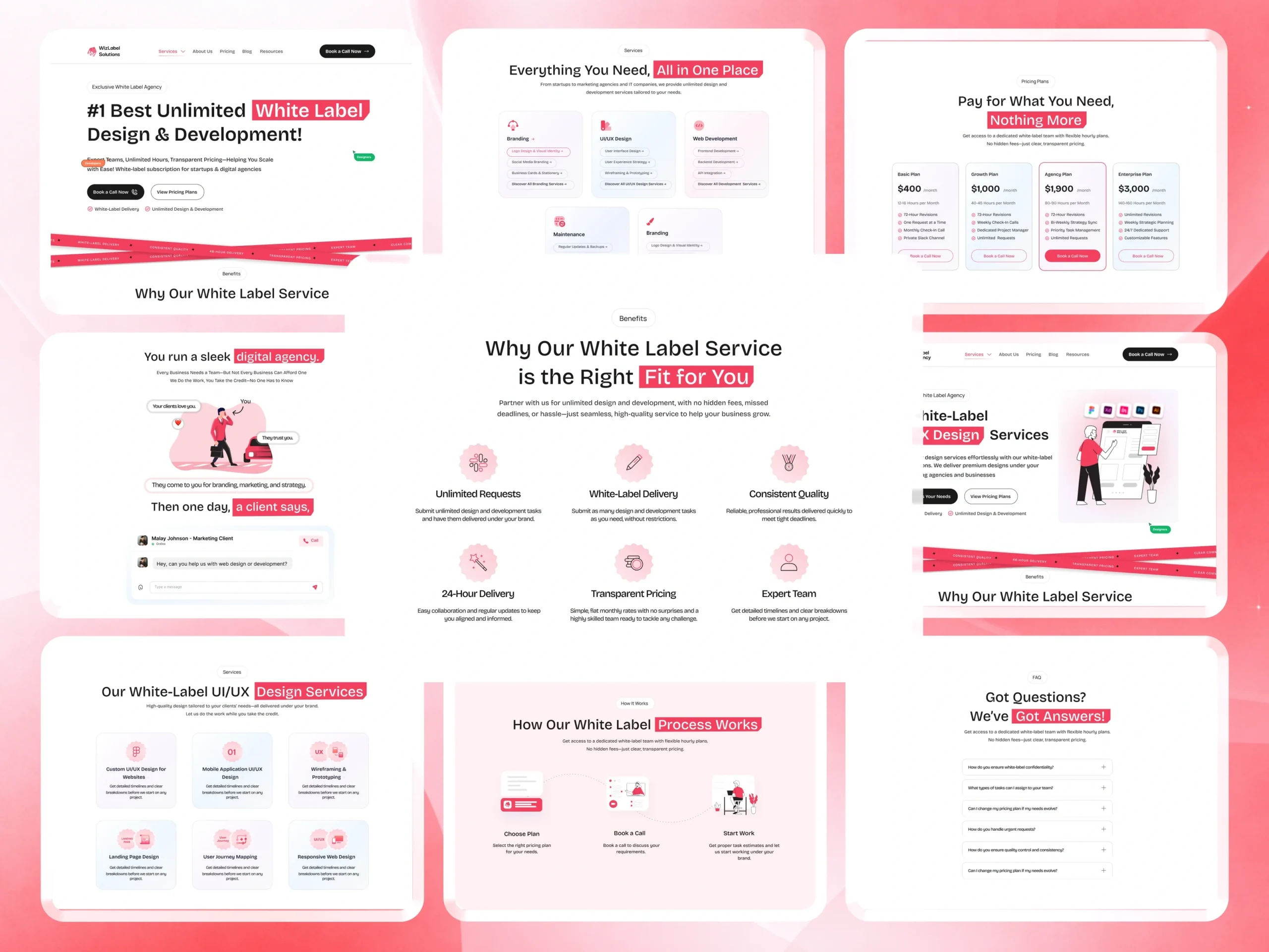 Unlimited White Label Service Website Case Study | UI/UX & WordPress Development Dribbble Shot Desk - 27 (1)
