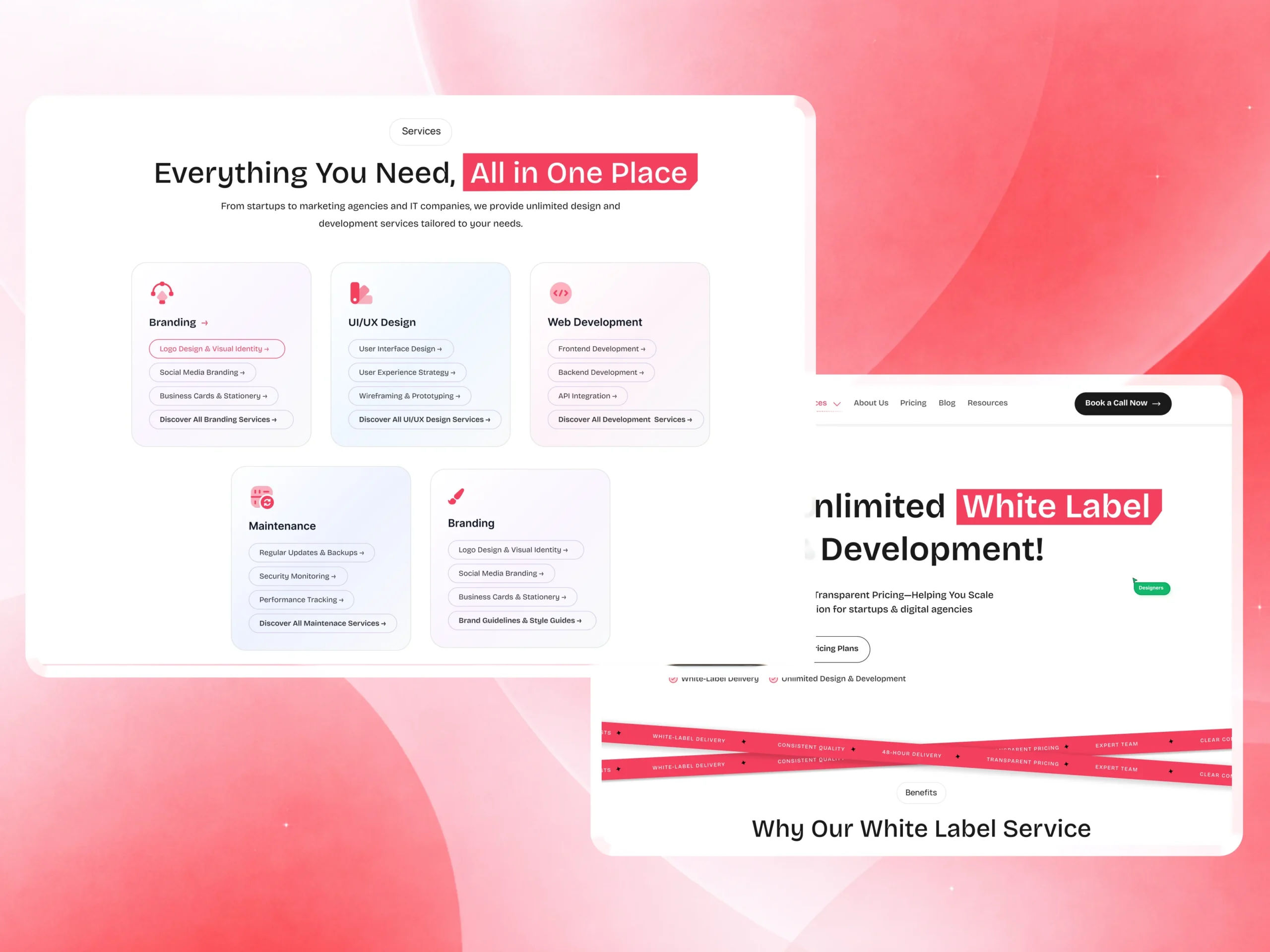 Unlimited White Label Service Website Case Study | UI/UX & WordPress Development unlimited white label