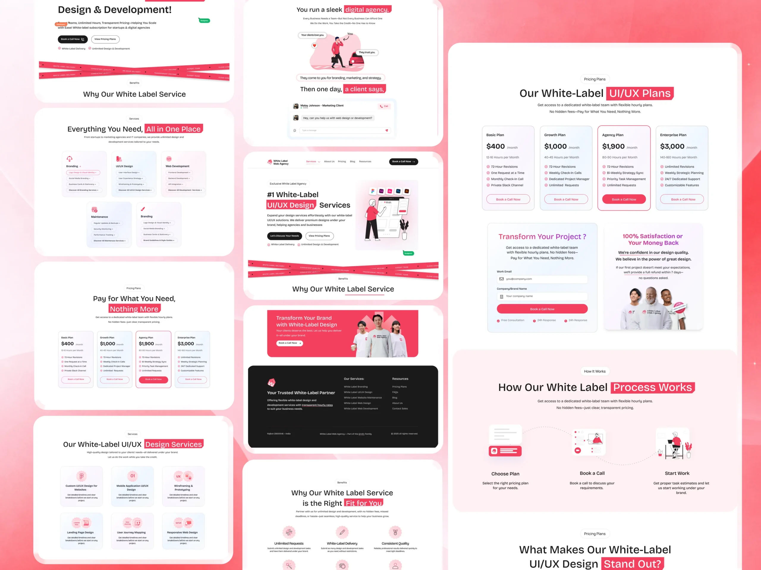Unlimited White Label Service Website Case Study | UI/UX & WordPress Development unlimited white label