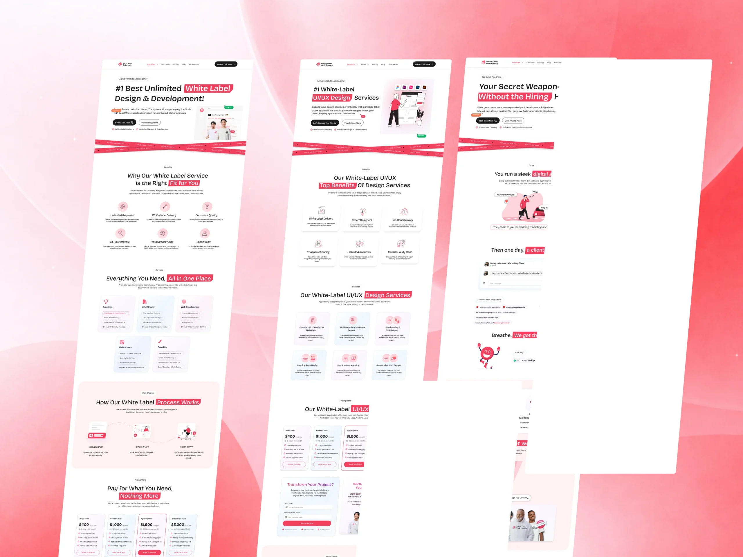 Unlimited White Label Service Website Case Study | UI/UX & WordPress Development unlimited white label