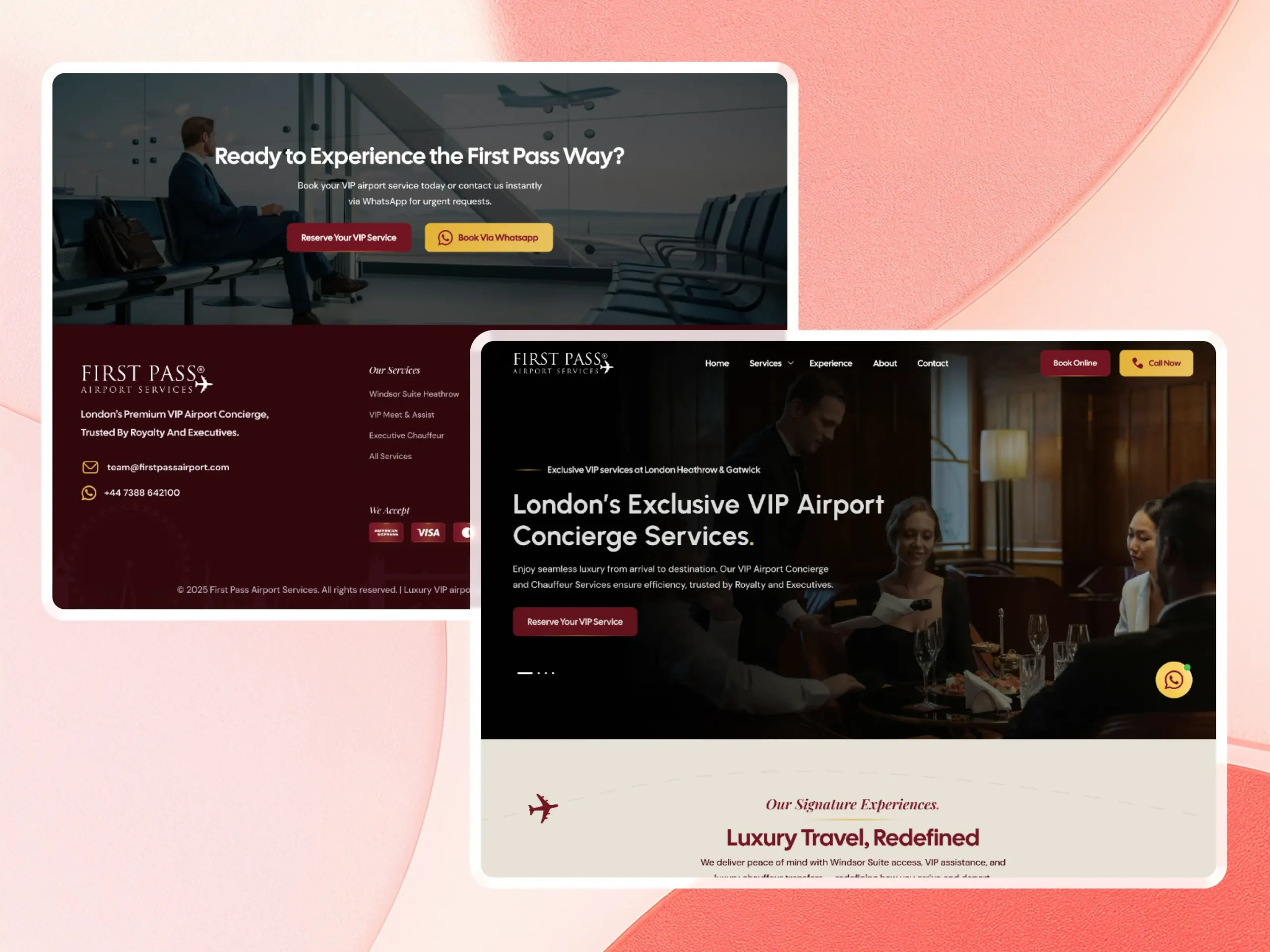 First Pass Airport Website Development & Smart Booking System First Pass
