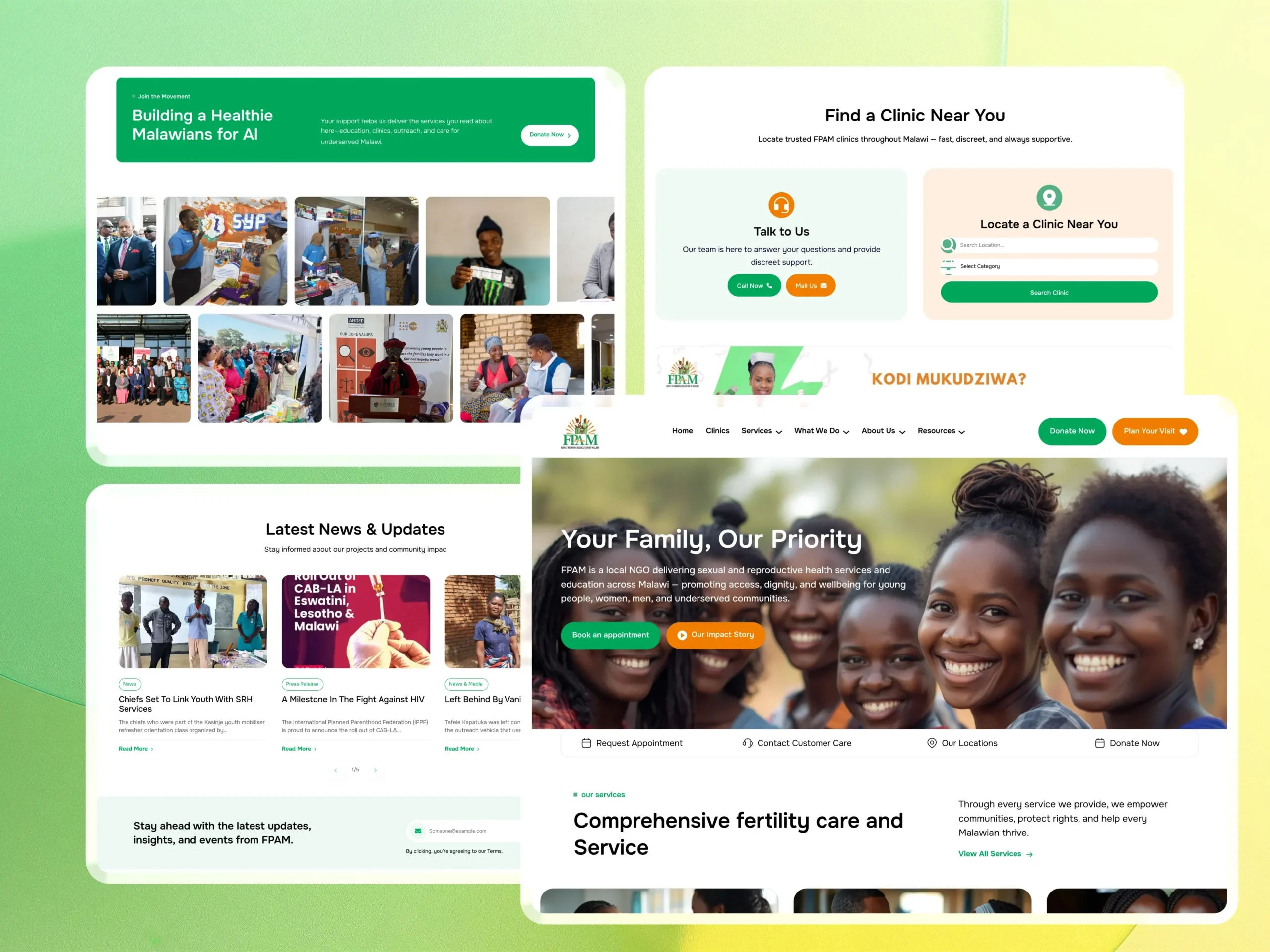 Family Planning Association of Malawi (FPAMalawi) Website Modernization Healthcare WordPress Development,healthcare website development,WordPress healthcare website