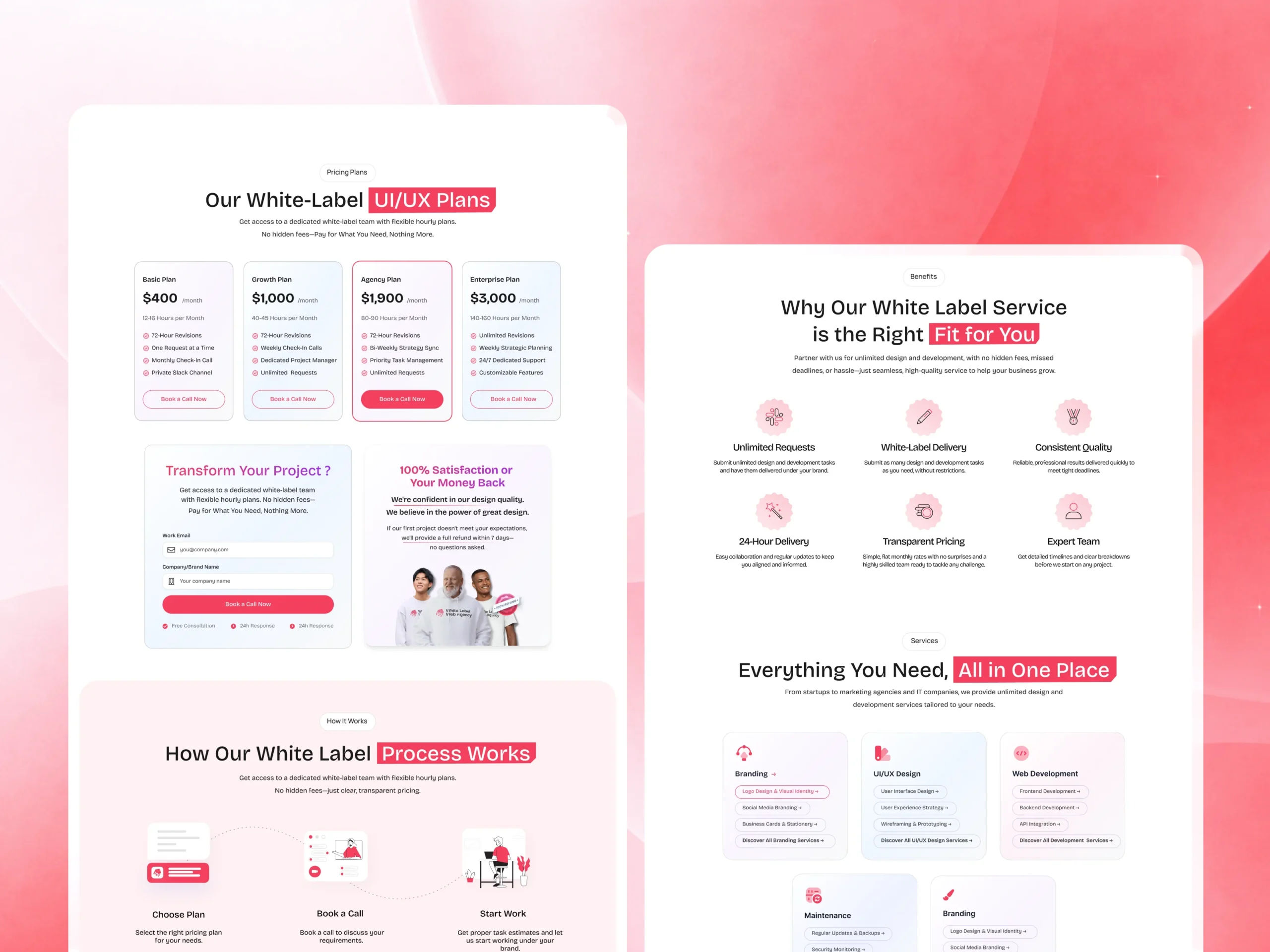 Unlimited White Label Service Website Case Study | UI/UX & WordPress Development unlimited white label