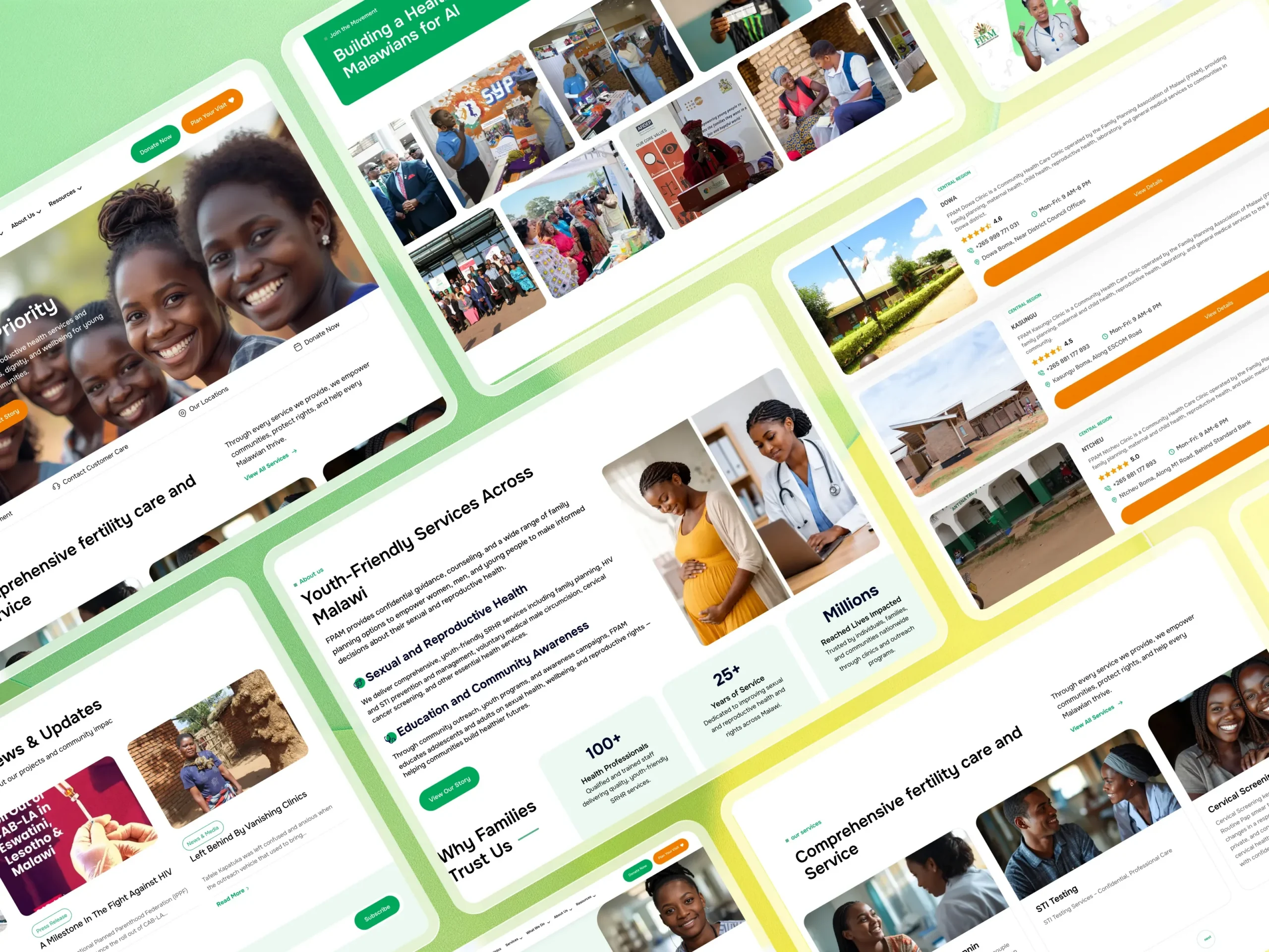 Family Planning Association of Malawi (FPAMalawi) Website Modernization Healthcare WordPress Development,healthcare website development,WordPress healthcare website