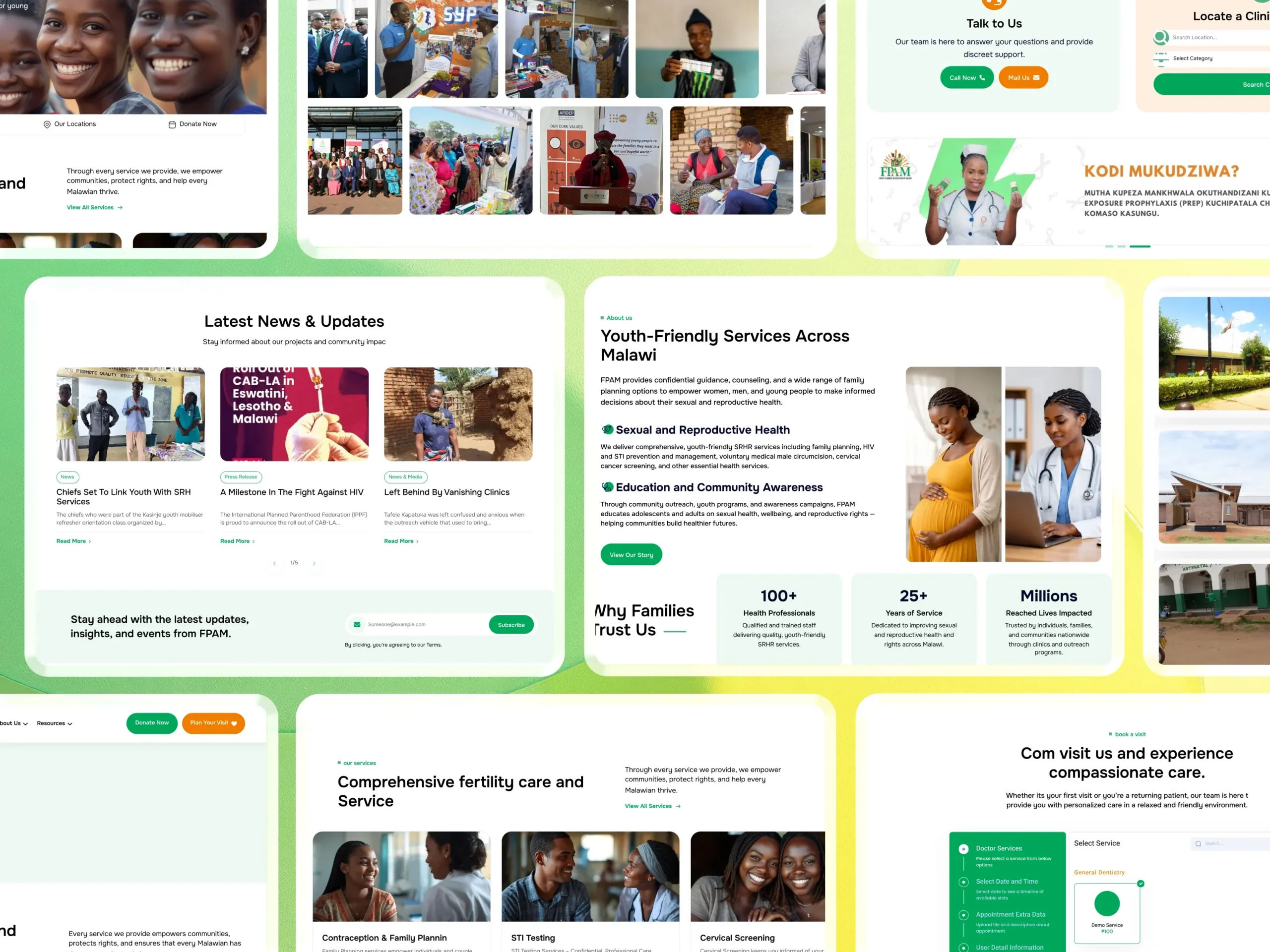 Family Planning Association of Malawi (FPAMalawi) Website Modernization Healthcare WordPress Development,healthcare website development,WordPress healthcare website