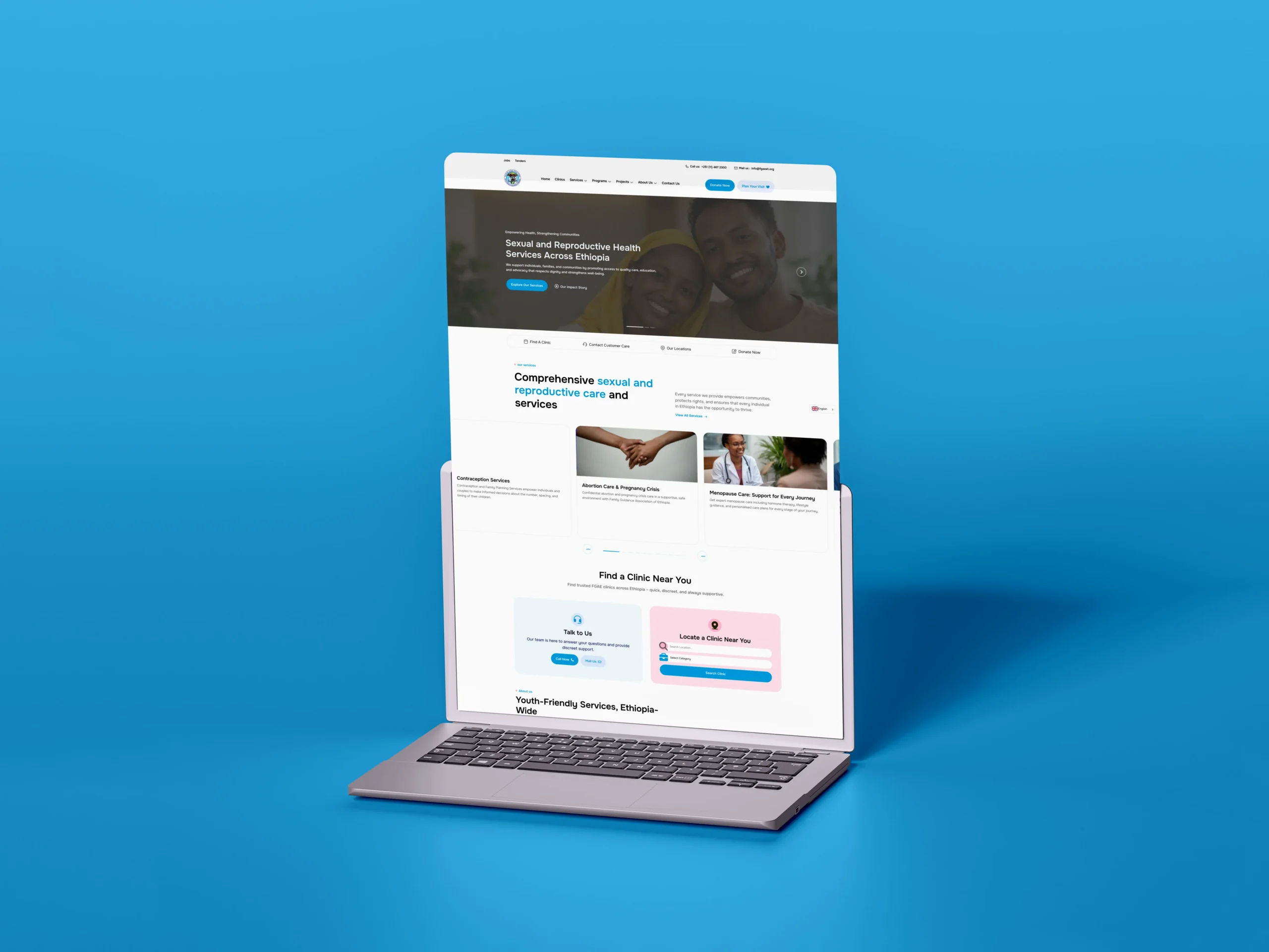 Family Guidance Association of Ethiopia (FGAEET) Website Transformation Case Study | Scalable Healthcare Platform Healthcare Website Development,healthcare website redesign,NGO website development