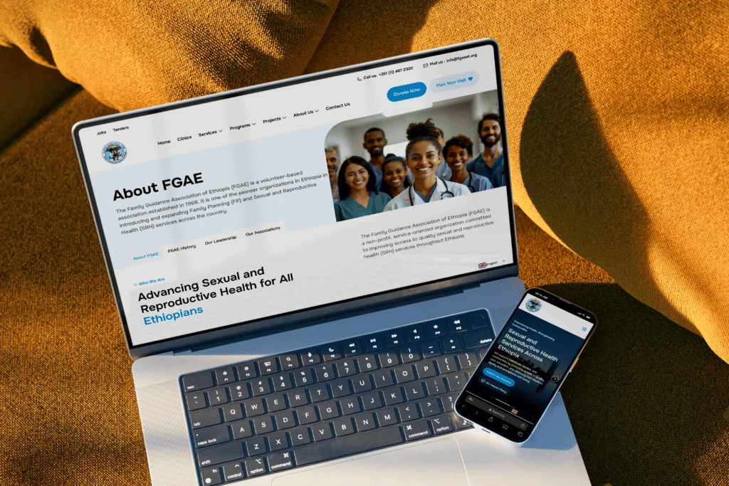 Family Guidance Association of Ethiopia (FGAEET) Website Transformation Case Study | Scalable Healthcare Platform Healthcare Website Development,healthcare website redesign,NGO website development