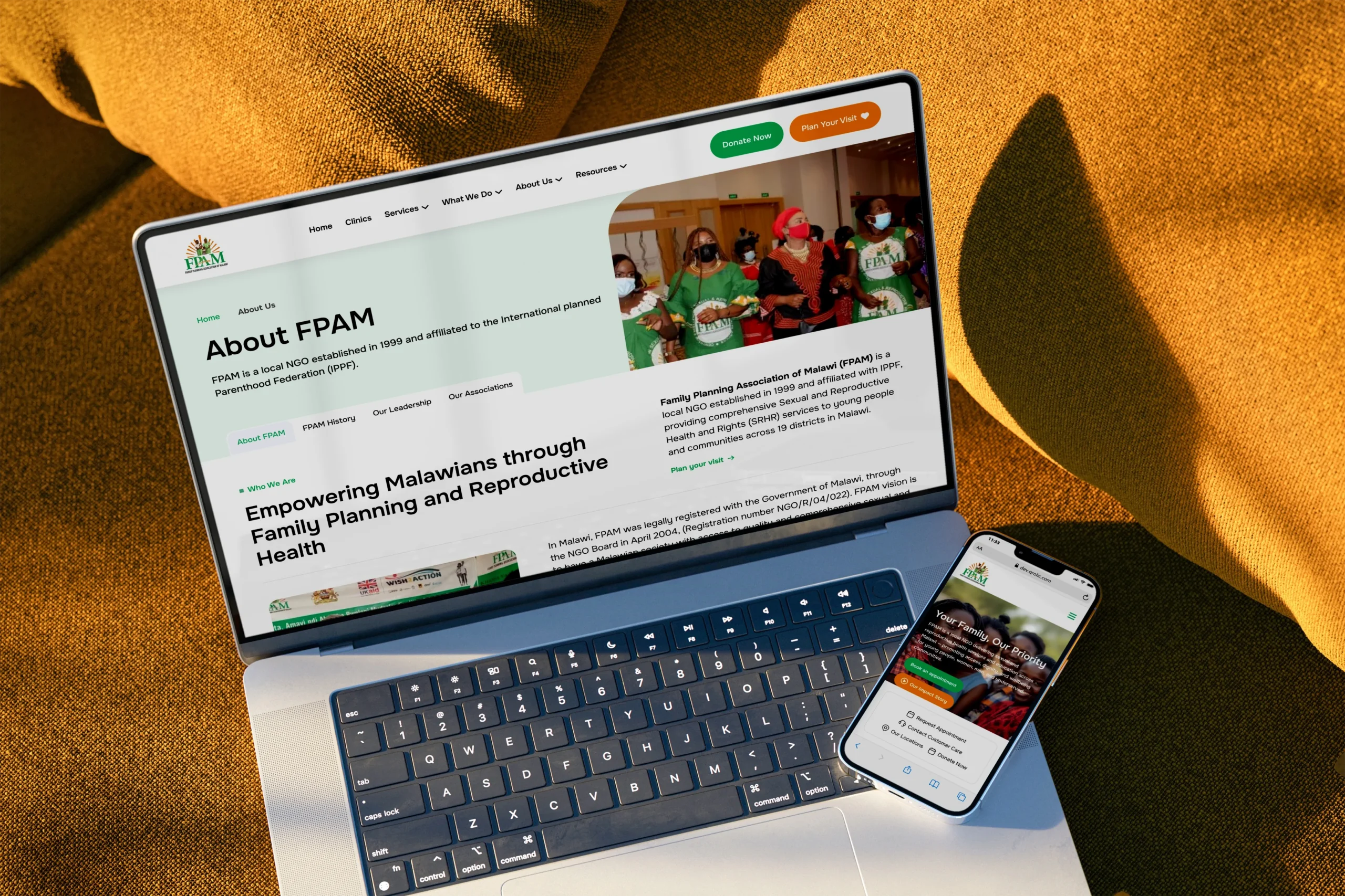 Family Planning Association of Malawi (FPAMalawi) Website Modernization Healthcare WordPress Development,healthcare website development,WordPress healthcare website