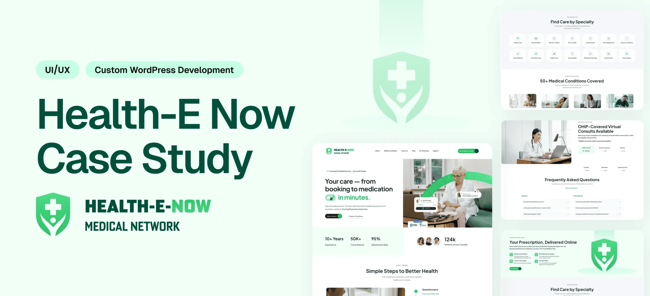 Health-e-now Website Redesign & UI/UX Enhancement