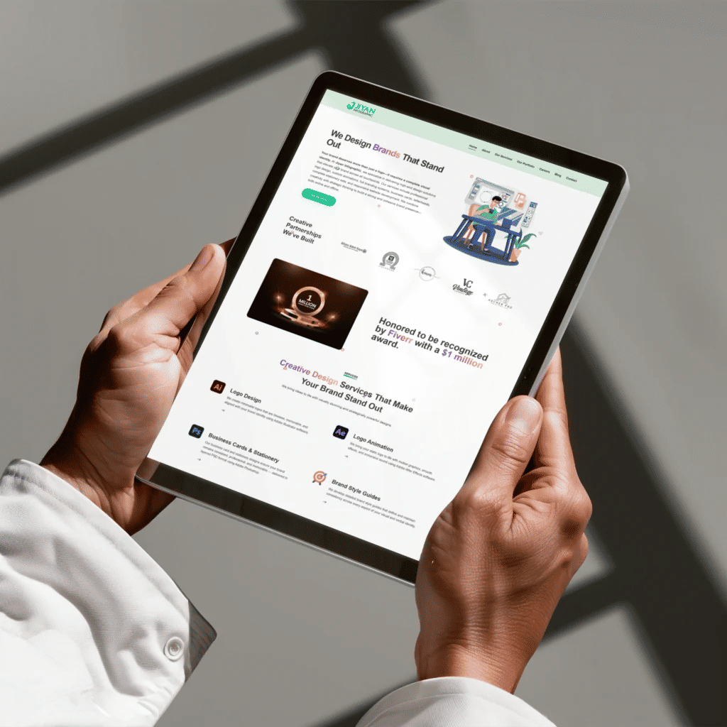 jiyaninfotech ipad mockup