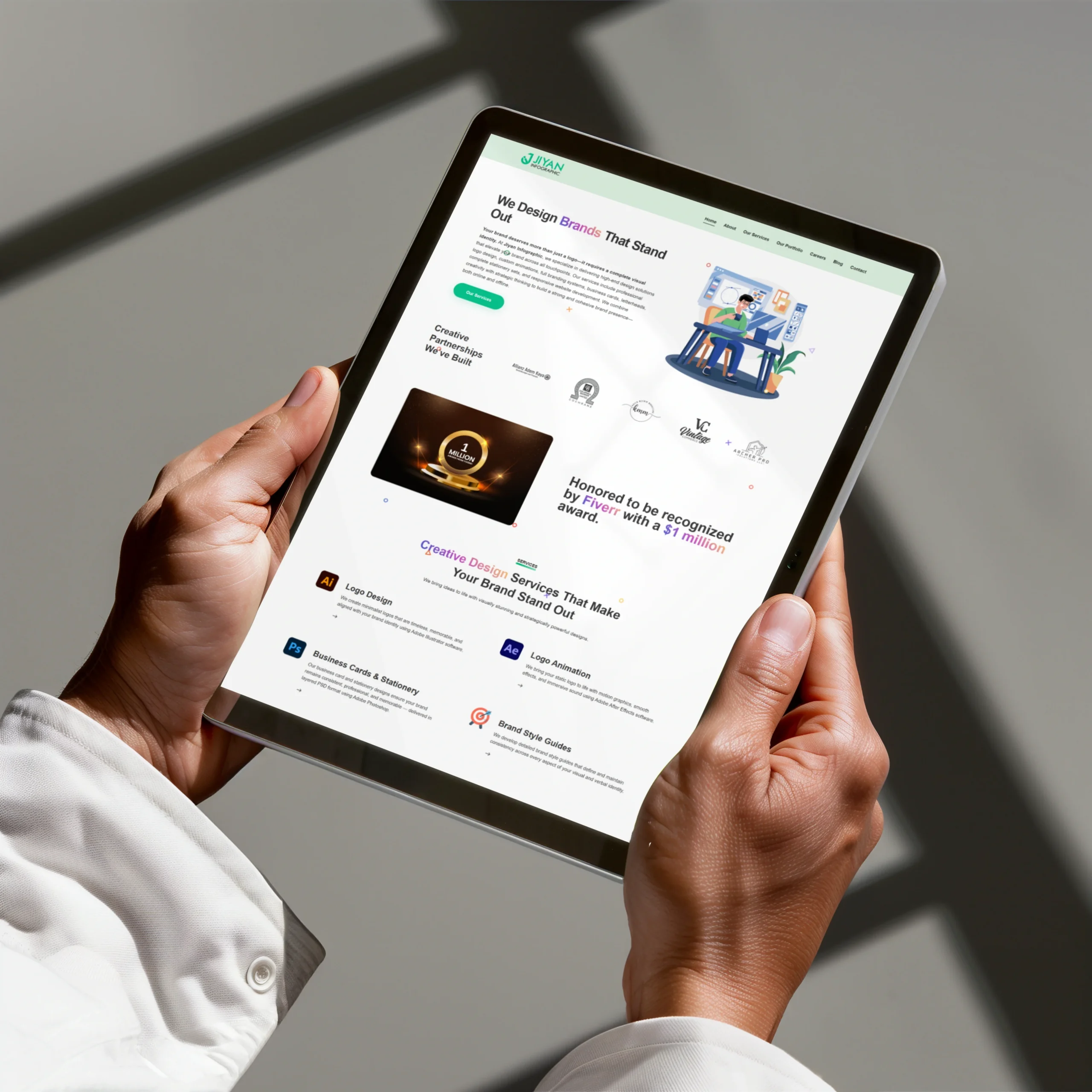 jiyaninfographic ipad mockup