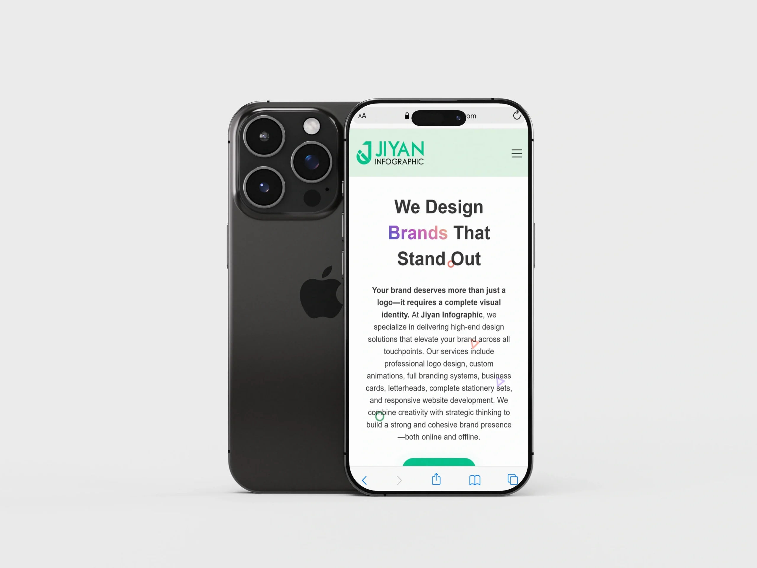 jiyaninfogrphic iphone mockup