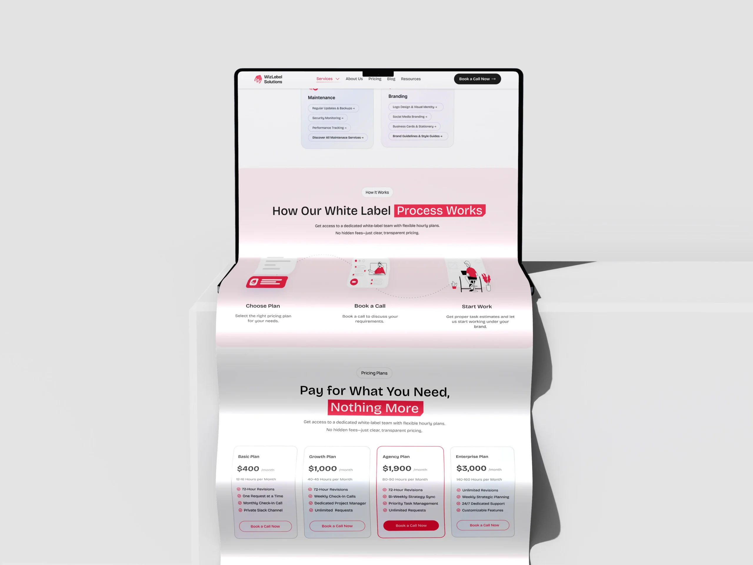 Unlimited White Label Service Website Case Study | UI/UX & WordPress Development unlimited white label