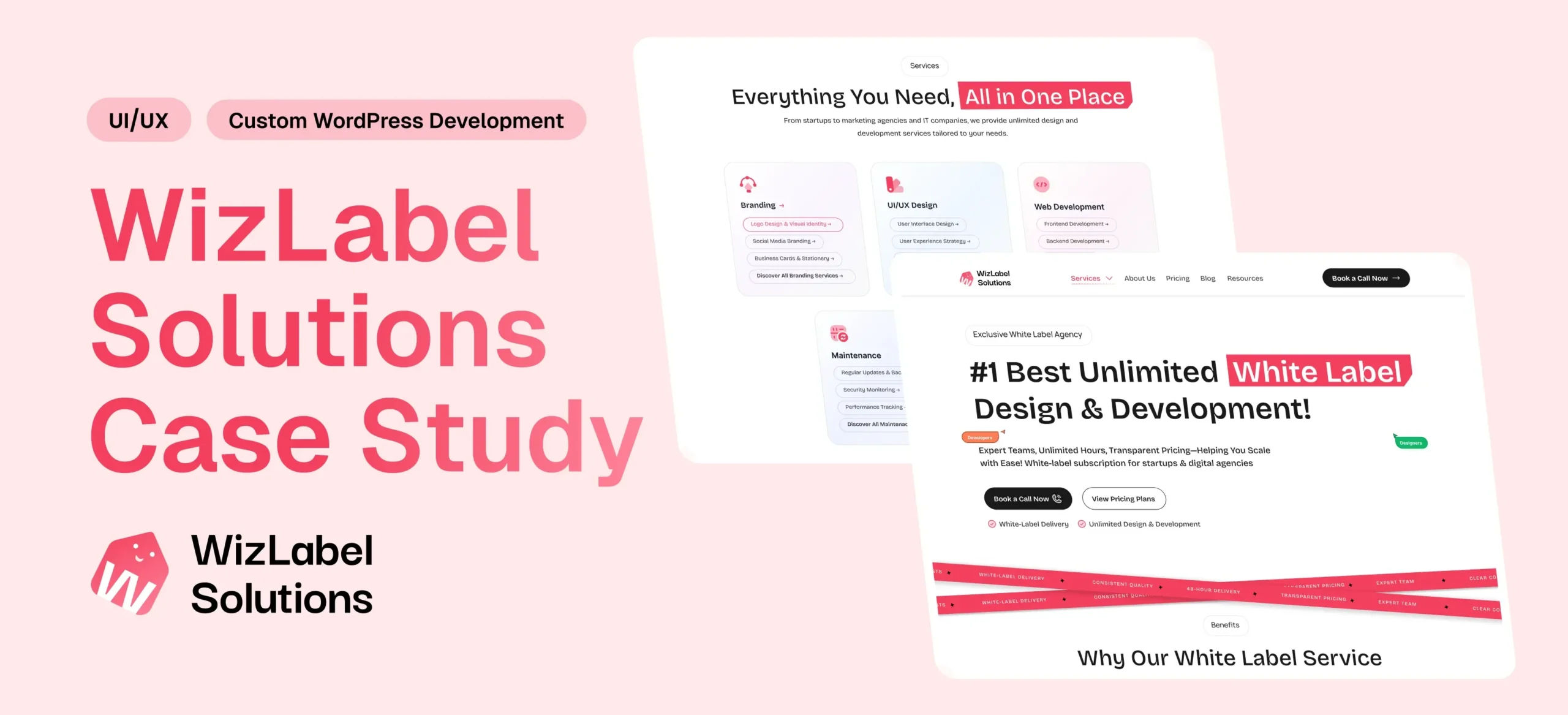 Case Studies Unlimited White Label Service Website Case Study | UI/UX & WordPress Development