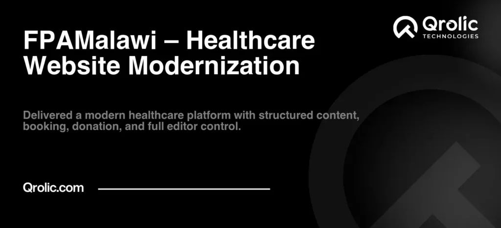 Family Planning Association of Malawi (FPAMalawi) Website Modernization