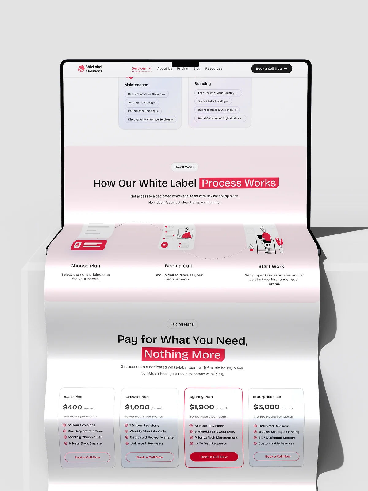 Unlimited White Label Service Website Case Study | UI/UX & WordPress Development unlimited white label
