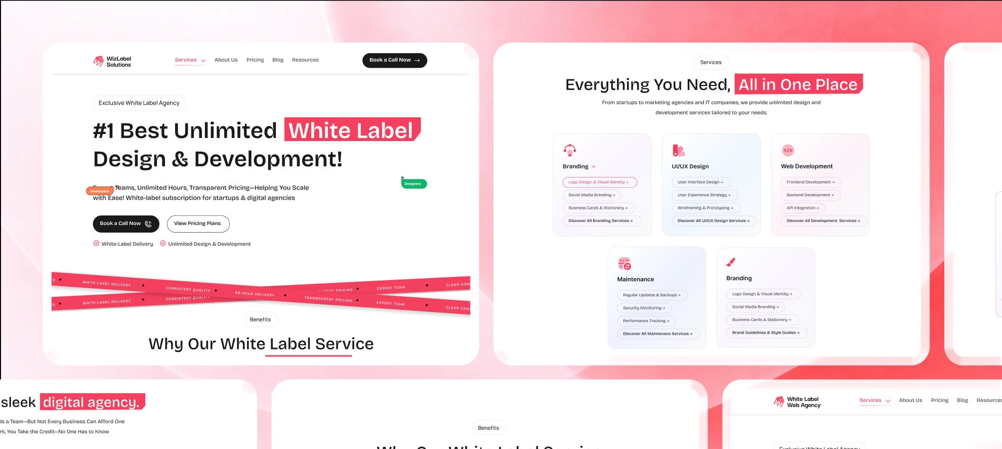 Unlimited White Label Service Website Case Study | UI/UX & WordPress Development unlimited white label