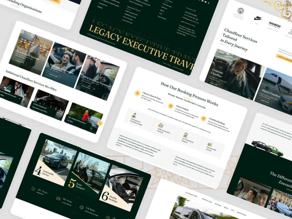 Legacy Executive Travel Website Redesign