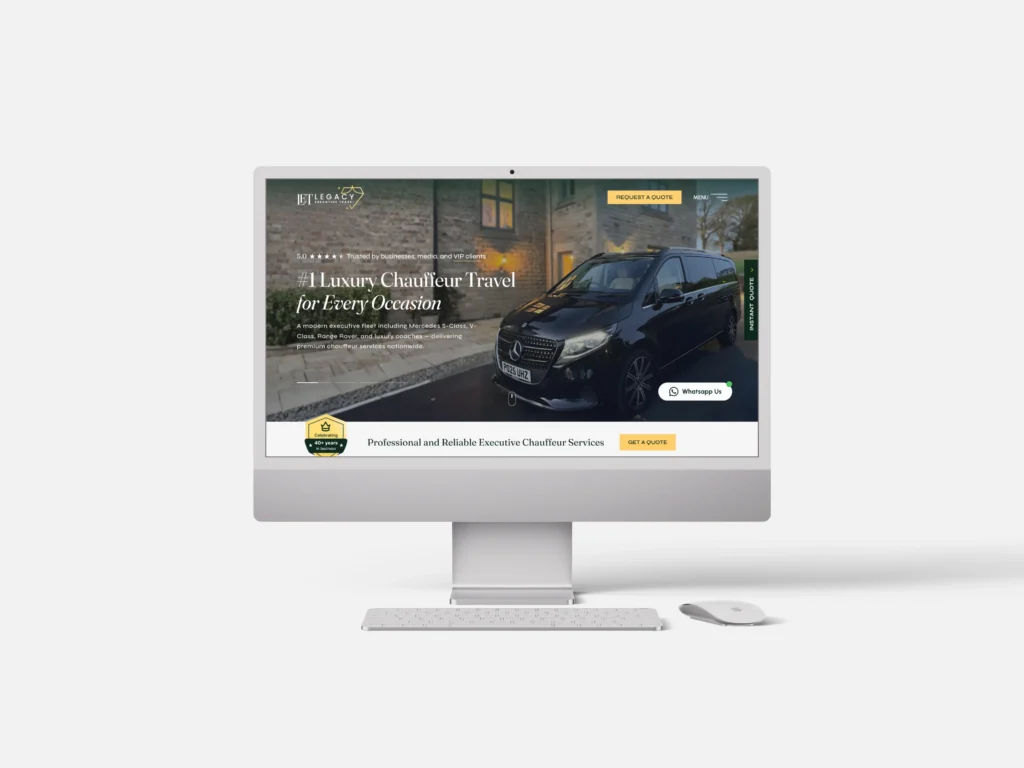 Legacy Executive Travel Website Redesign