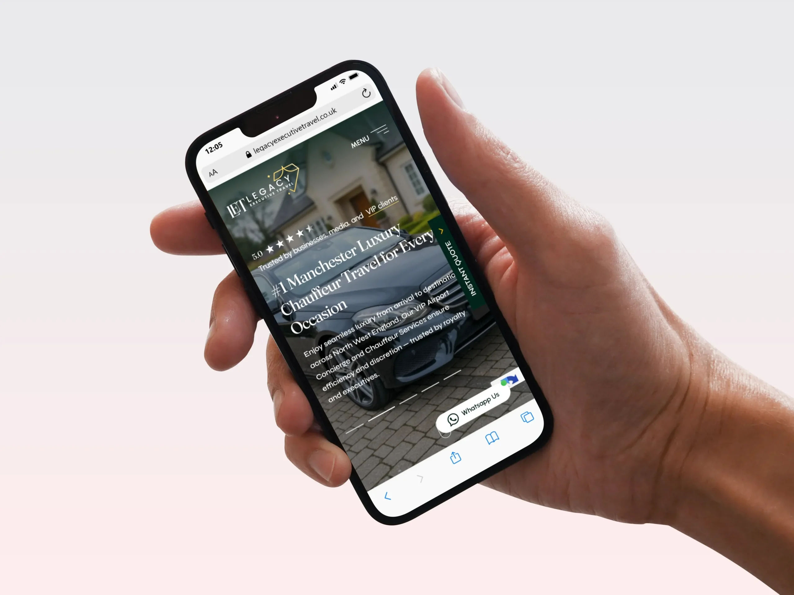 Legacy Executive Travel Website Redesign
