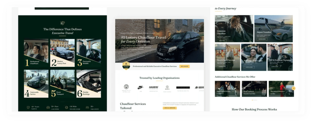 Legacy Executive Travel Website Redesign