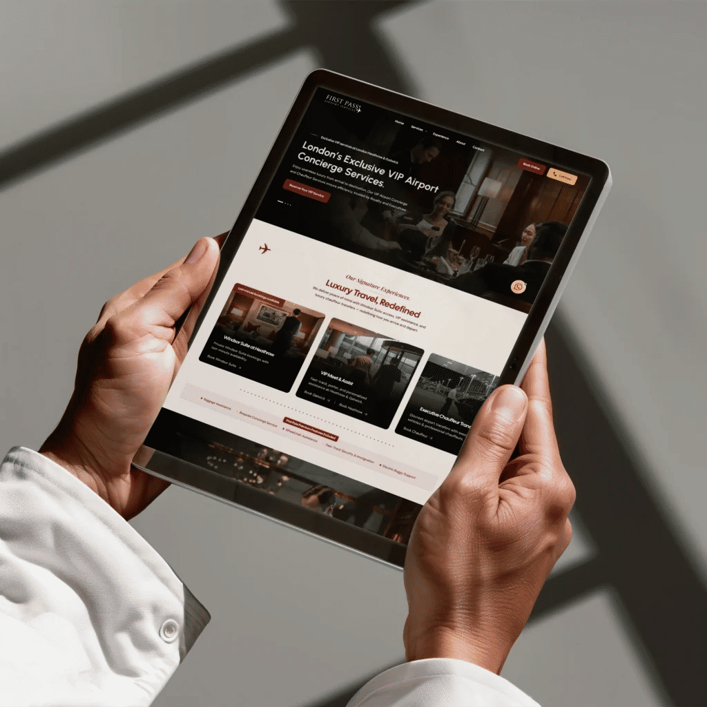 First Pass Airport Website Development & Smart Booking System First Pass