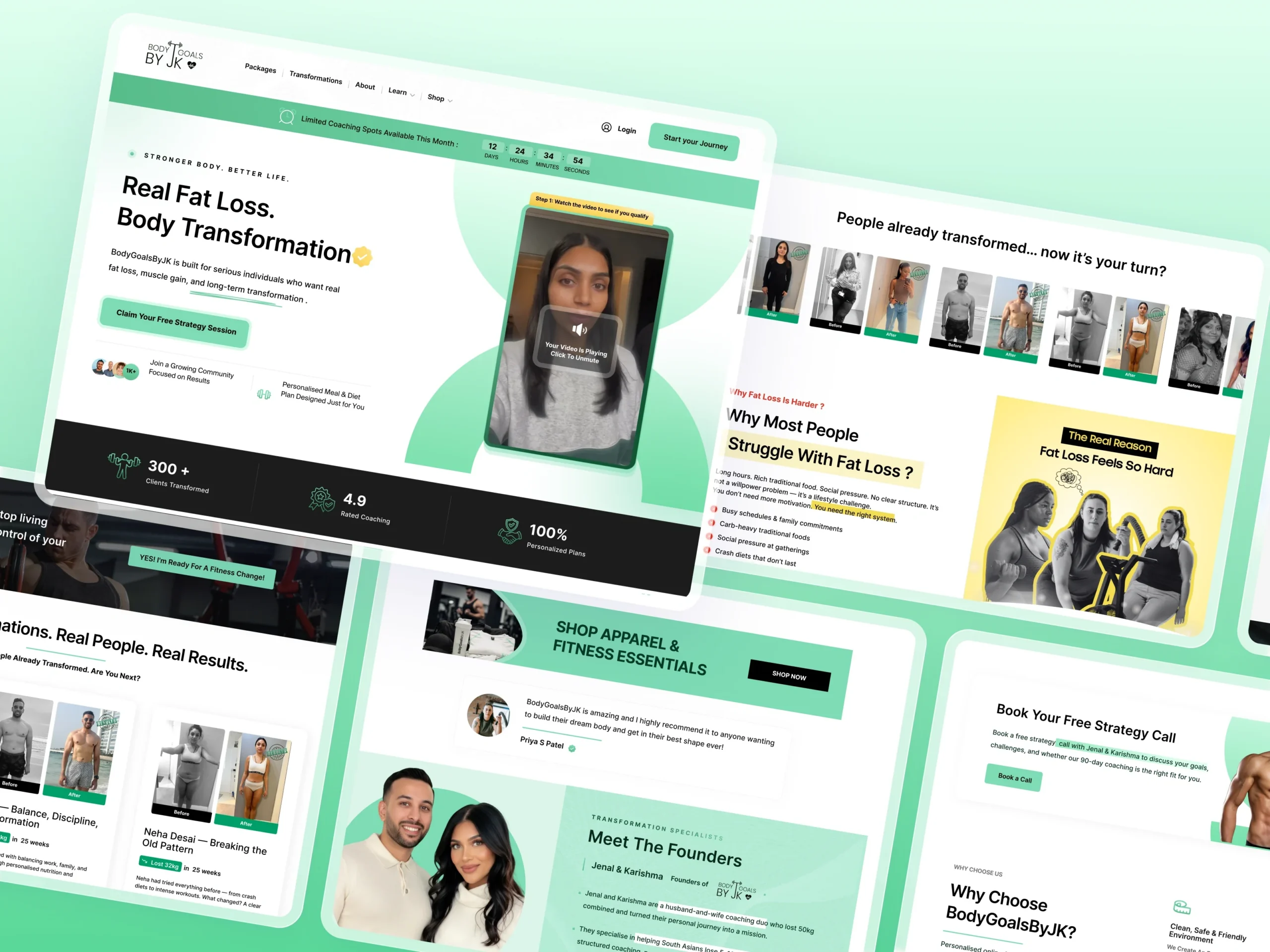 BodyGoals by JK Case Study – Fitness Website Design & Performance Optimization BodyGoals by JK