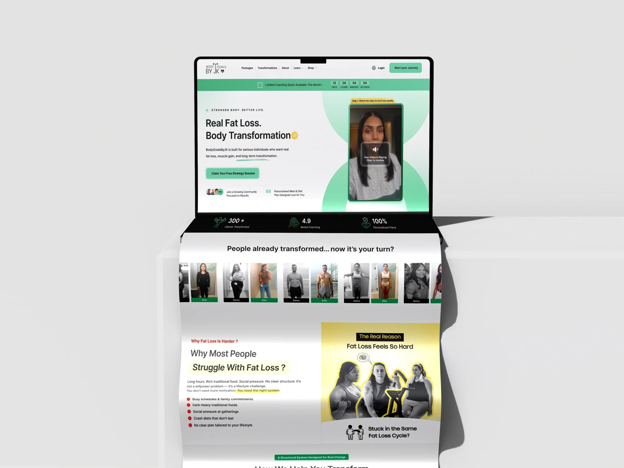 BodyGoals by JK Case Study – Fitness Website Design & Performance Optimization BodyGoals by JK