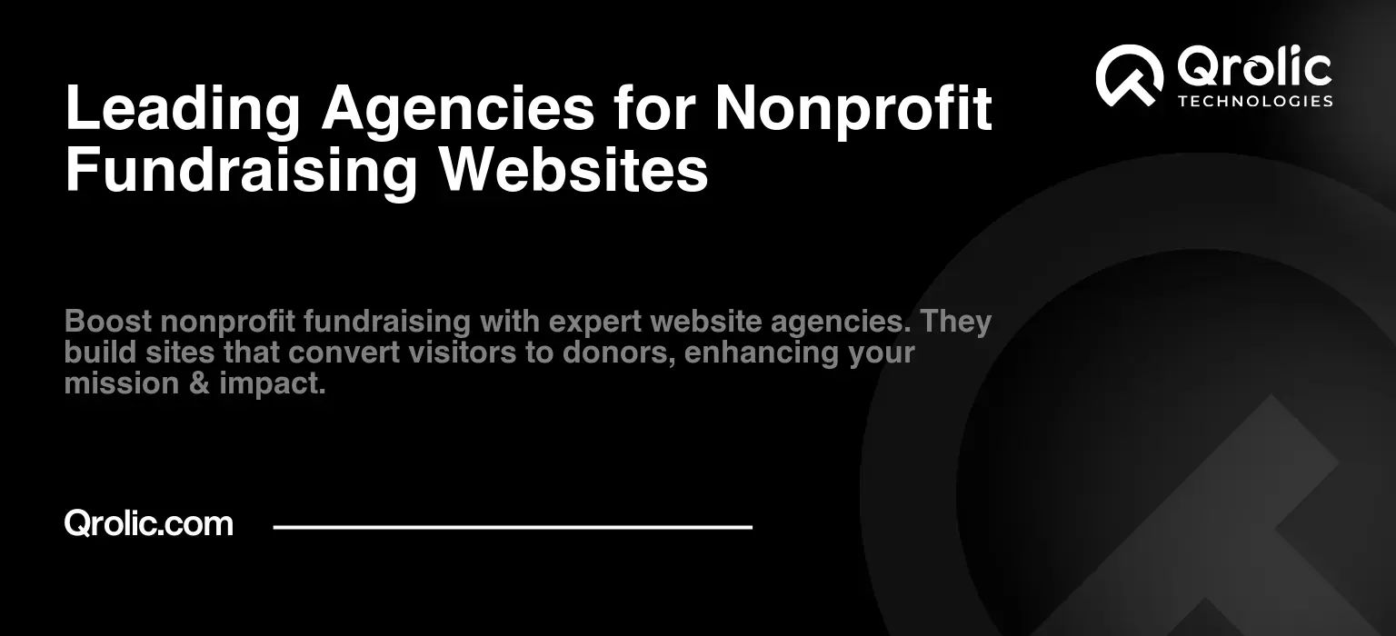 Leading Agencies for Nonprofit Fundraising Websites