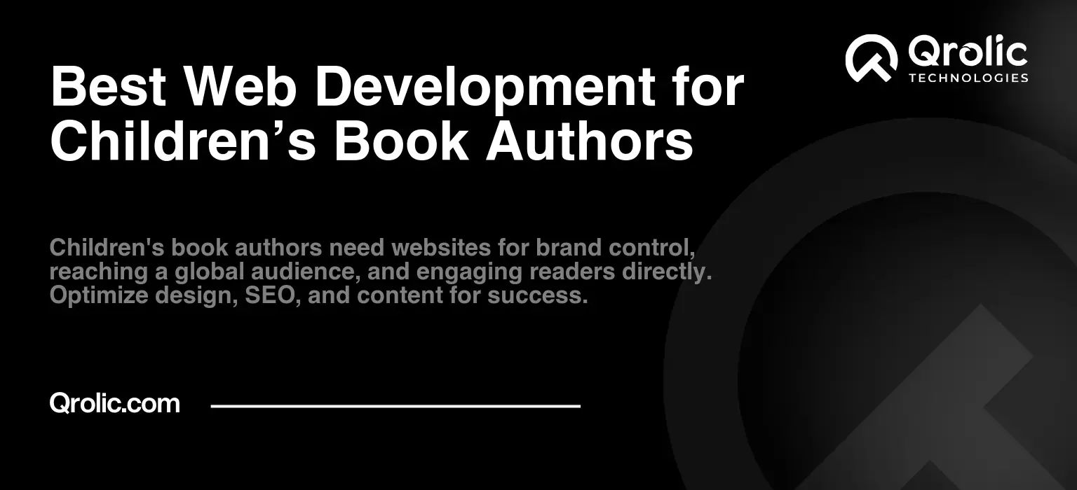 Best Web Development for Children’s Book Authors