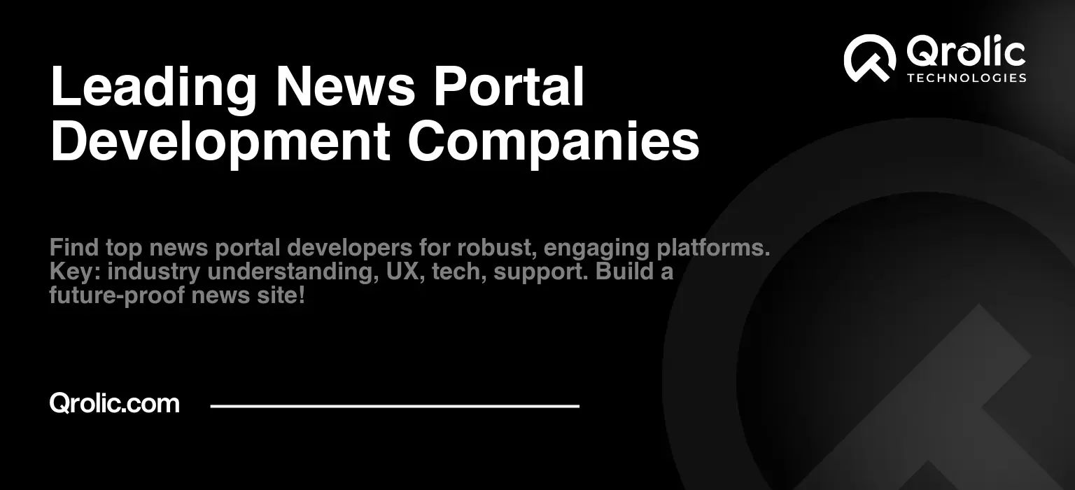Leading News Portal Development Companies