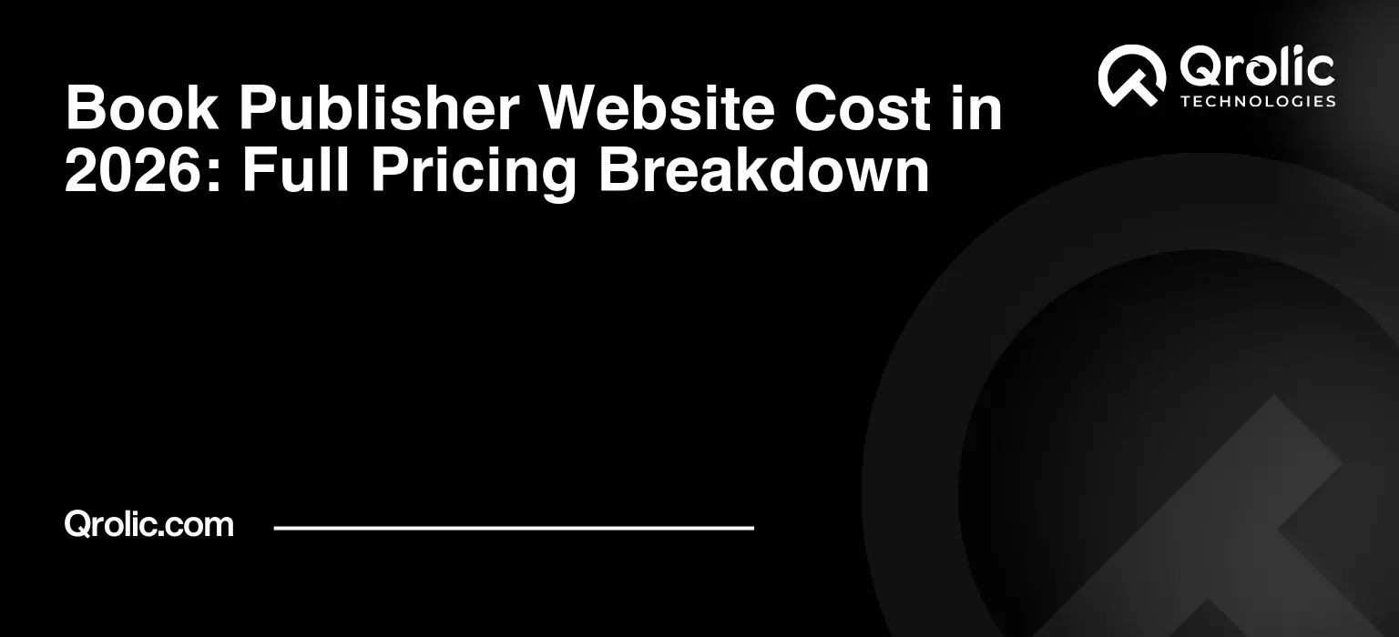 Book Publisher Website Cost in 2026: Full Pricing Breakdown Book-Publisher-Website-Cost-in-2026-Full-Pricing-Breakdown-Featured-Image