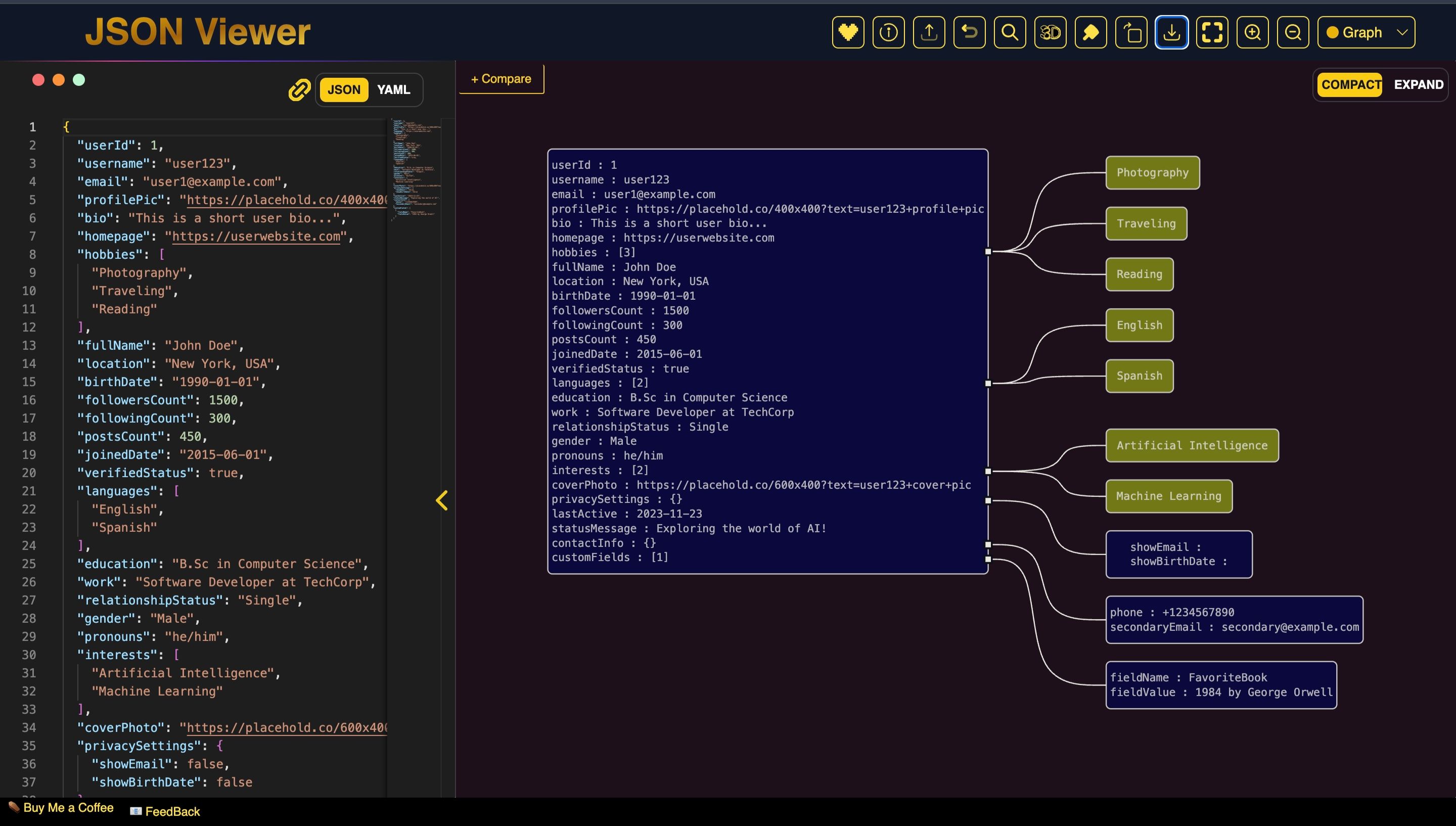 Transform JSON to Chart Online | JSON to Chart Converter