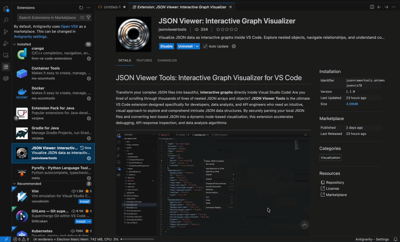 JSON Graph Visualization Demo