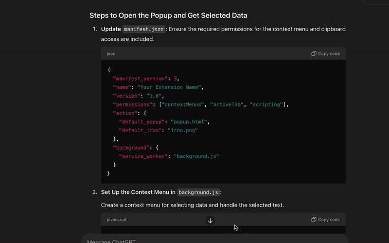 Extension Preview