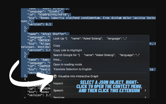Transform JSON into Stunning Graphs Instantly—Anywhere on the Web!